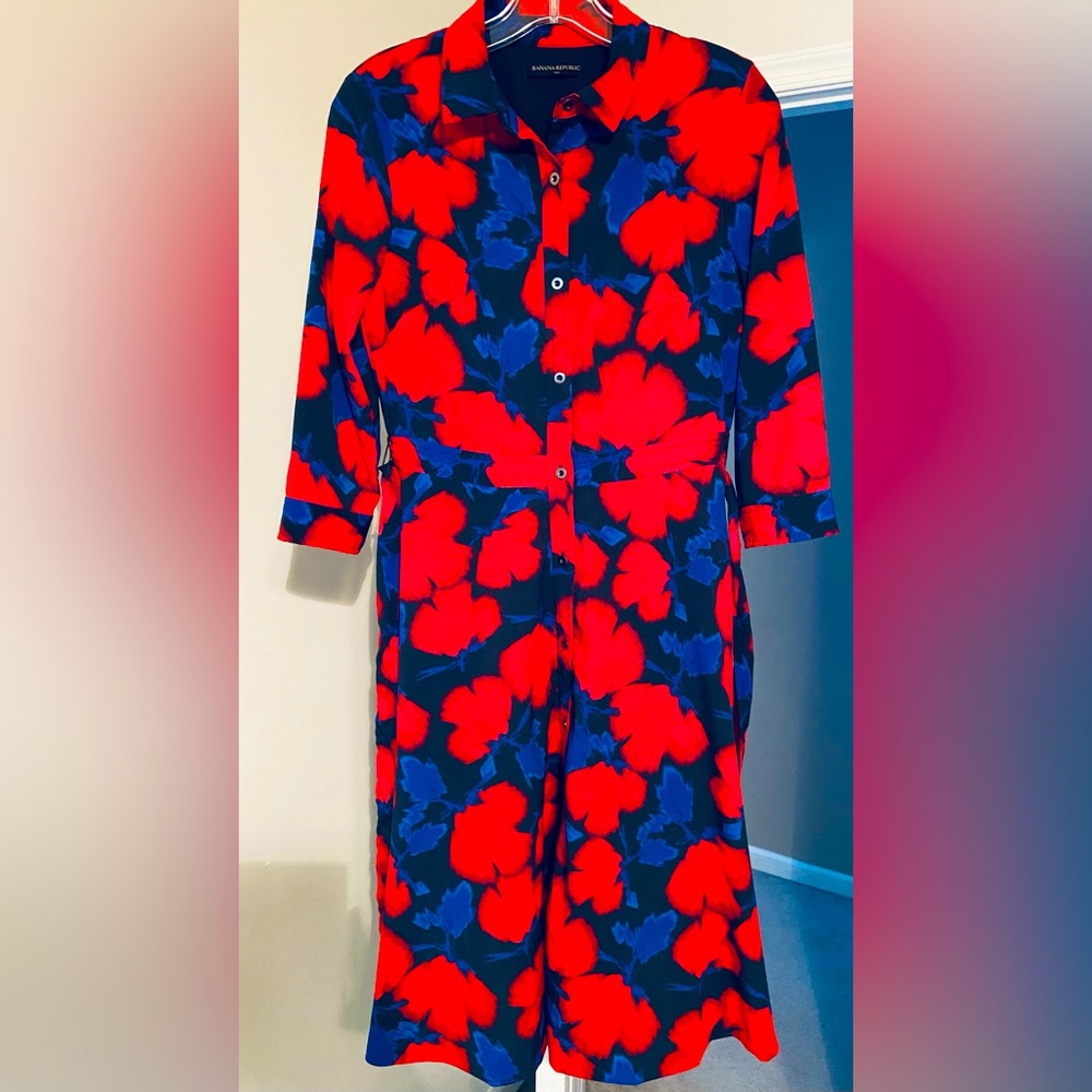 COPY - Banana Republic 3/4 mid calf fall dress
